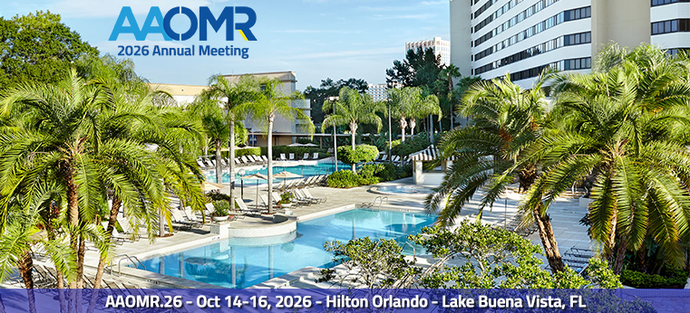 Join us at AAOMR 2026 Annual Meeting